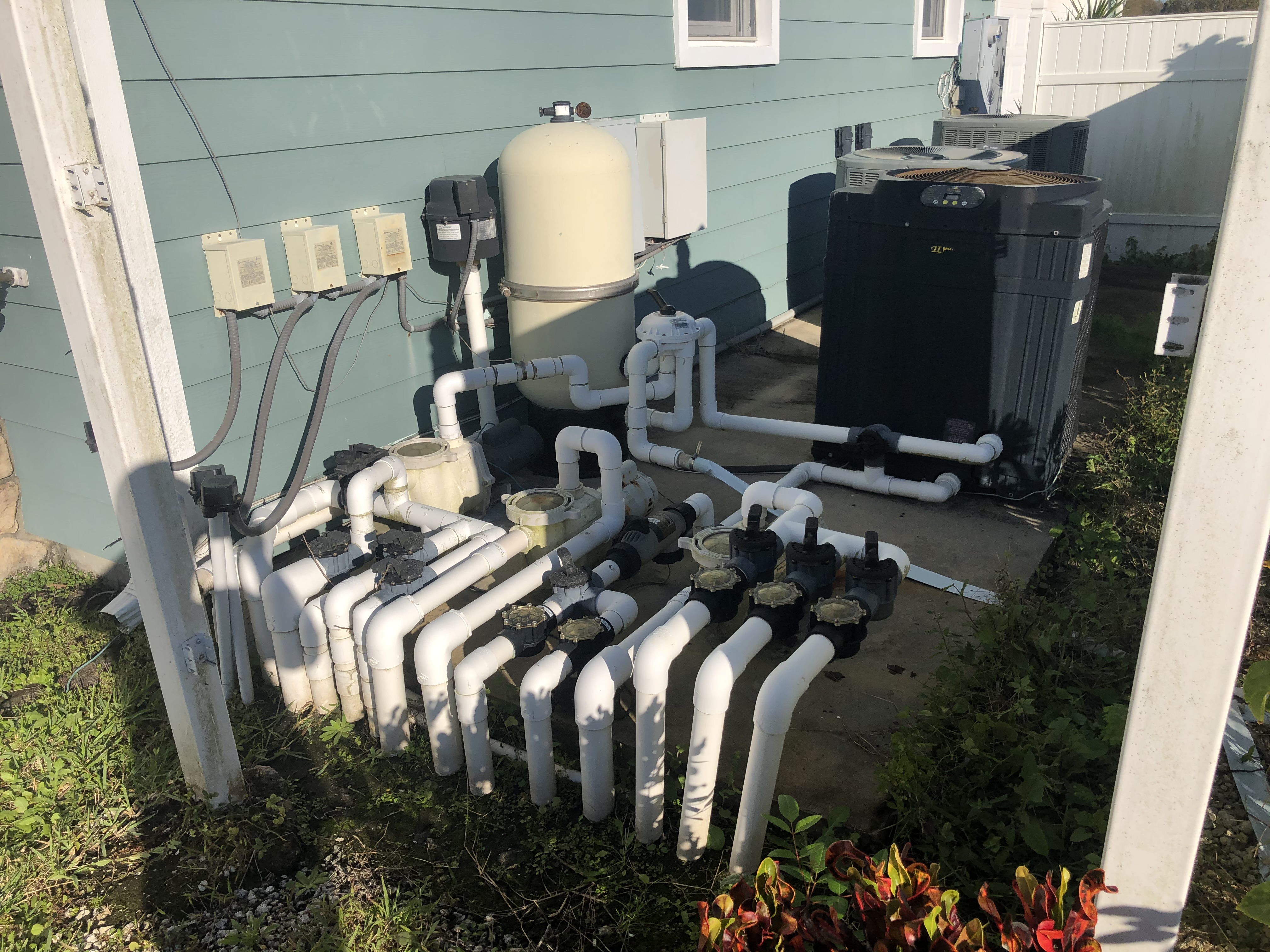 Before Equipment pad renovation